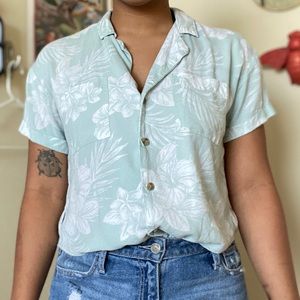 Floral Button Up